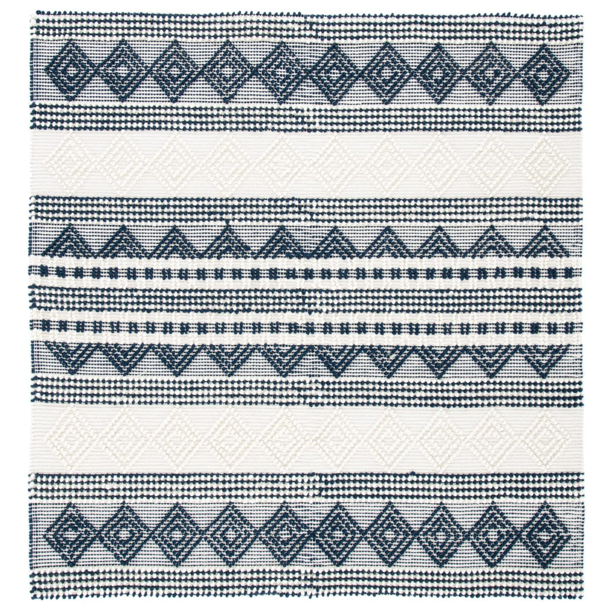 SAFAVIEH Natura Wool Area Rug 3'x5', Soft Plush Boho Grey & Ivory NAT102A