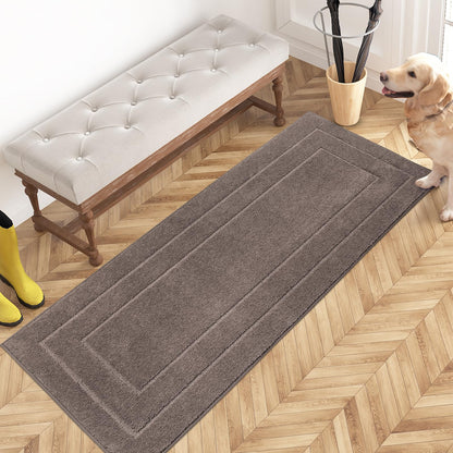 PURRUGS Dirt Trapping Door Mat Indoor Entrance, 20" x 31.5", Beige