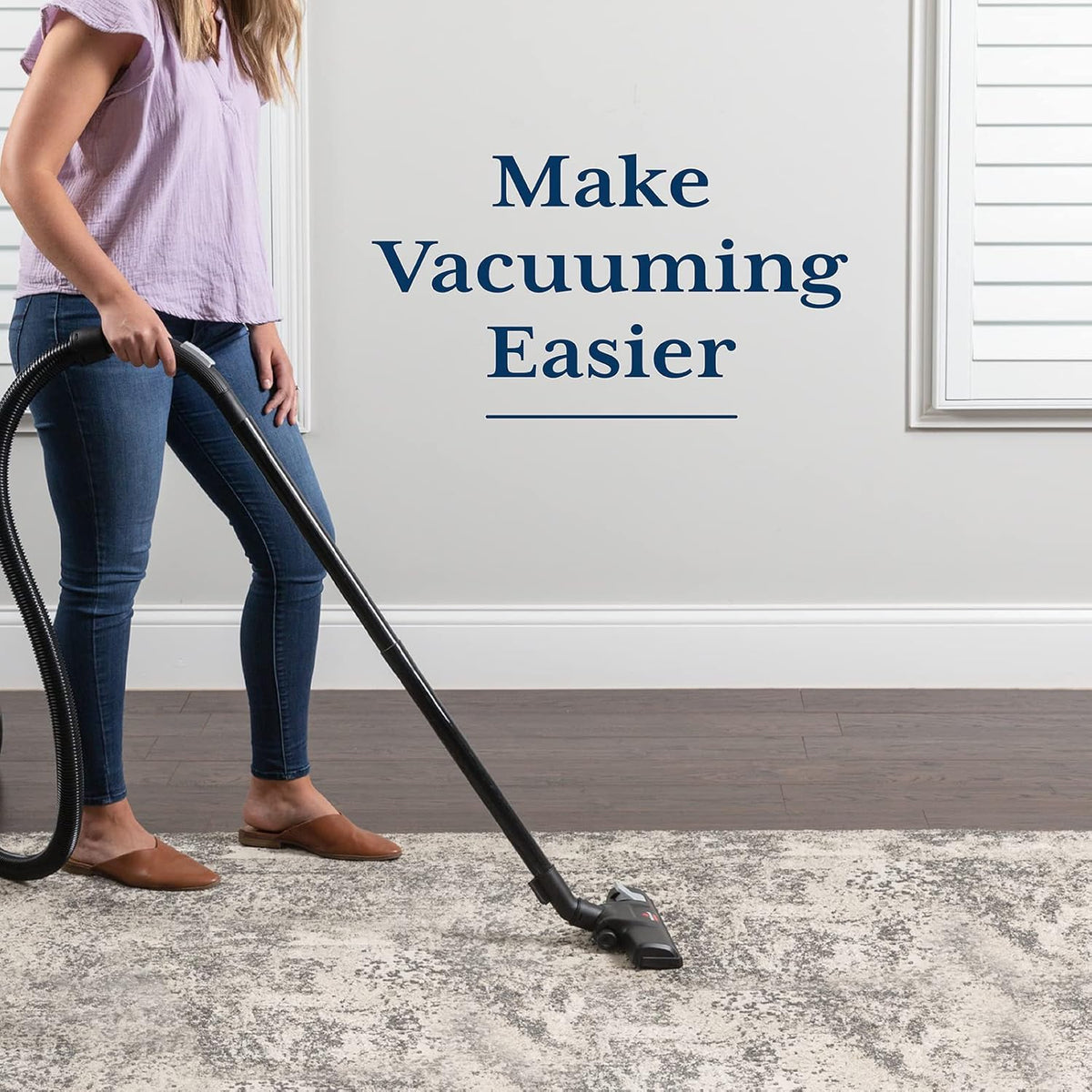 Veken 8x10 Ft Rug Pad Gripper for Hardwood Floors, Non Slip Dark Blue Rug Pads for Area Rugs, Thick Rug Grippers for Tile Floors, Under Carpet Anti Skid Mat, Keep Your Rugs Safe and in Place