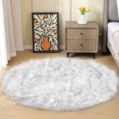 ORINOVA White Faux Sheepskin Shag Fur Runner Rugs for Living Room Bedroom Fluffy Washable Furry Area Rug 2x6 Nursery Rug Teen Room Décor