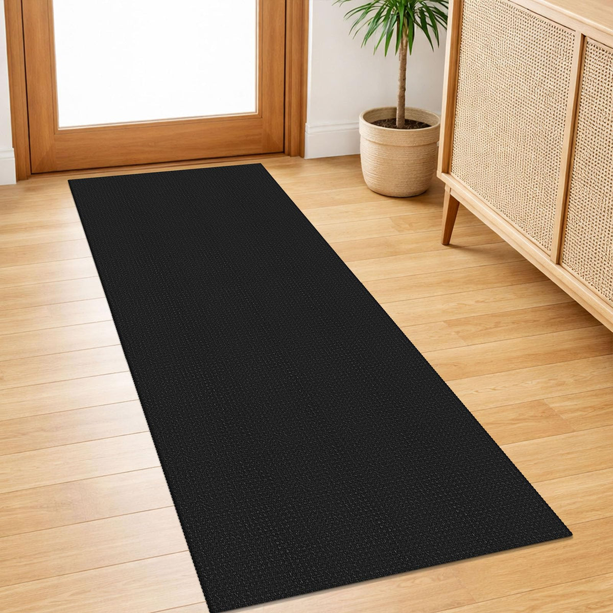 IOHOUZE Washable Area Rug 3x5 Non Slip Rubber Backed Woven Rugs for Entryway Rugs Indoor Outdoor Doormat Throw Rug Floor Carpet for Entrance Kitchen Front Door, Olive Green/Earthy Green