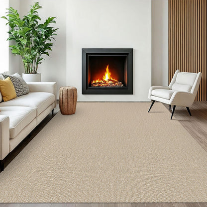 EARTHALL Washable Area Rug, Non Slip Entryway Rug, 4x6 Ft, Sand/Beige