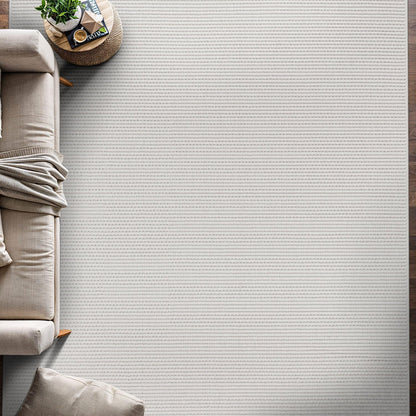 Beverly Rug Micro Loop Large Area Rug White 10x14 Modern Luxury Trellis Geometric Durable Indoor Area Rugs for Living Dining Room Office Stain Resistant Non Shedding Casual Indoor Carpet White 10x14