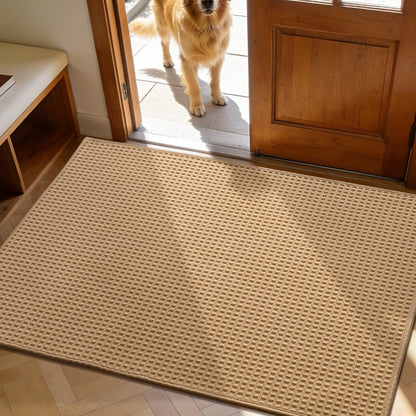 YIHOUSE Indoor Door Mat 24" x 36", Non-Slip Washable Entryway Mat, Dirt Trapper Absorbent Entrance Mat, Low Profile Floor Mat for Front/Back Door, Entryway, Dark Gray ﻿