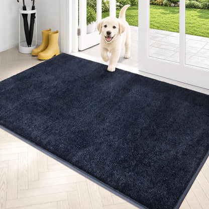 PURRUGS Dirt Trapping Indoor Door Mat, 31.5" x 47", Charcoal
