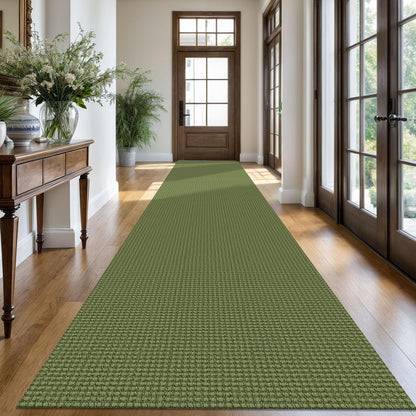 KOZYFLY Extra Long Runners for Hallways 3x20 ft Washable Kitchen Runner Non Slip Rubber Backed Hallway Rug Cotton Entryway Runner Rug Floor Carpet for Indoor Hall, Kitchen, Stair, Black/Dark Grey