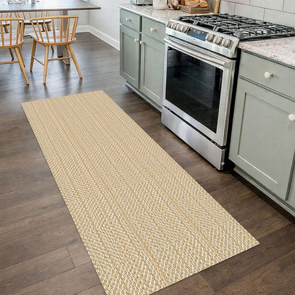 IOHOUZE Washable Area Rug 3x5 Non Slip Rubber Backed Woven Rugs for Entryway Rugs Indoor Outdoor Doormat Throw Rug Floor Carpet for Entrance Kitchen Front Door, Olive Green/Earthy Green
