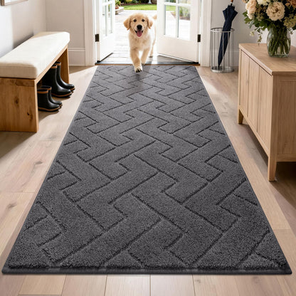 PURRUGS Dirt Trapping Door Mat Indoor Entrance, 32" x 47", Taupe
