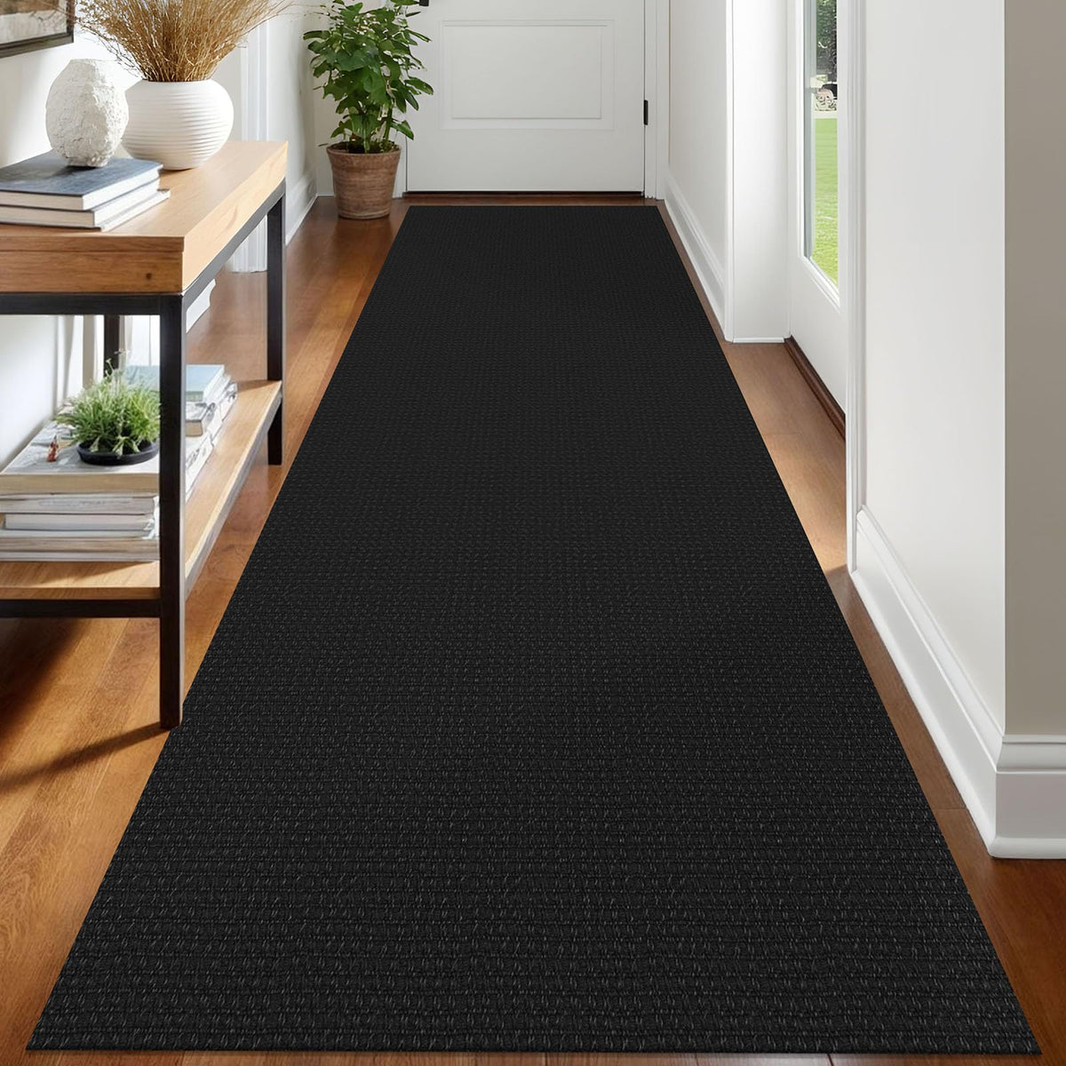 IOHOUZE Washable Area Rug 3x5 Non Slip Rubber Backed Woven Rugs for Entryway Rugs Indoor Outdoor Doormat Throw Rug Floor Carpet for Entrance Kitchen Front Door, Olive Green/Earthy Green