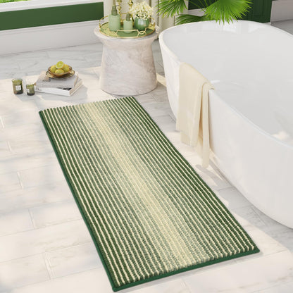 BSICPRO Bathroom Rugs Sets 2 Piece, Modern Bath Mat 20"x47"+20"x32", Blue