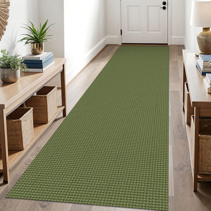 KOZYFLY Extra Long Runners for Hallways 3x20 ft Washable Kitchen Runner Non Slip Rubber Backed Hallway Rug Cotton Entryway Runner Rug Floor Carpet for Indoor Hall, Kitchen, Stair, Black/Dark Grey