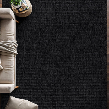 Beverly Rug Easy Jute Bordered Rug 10x14 Washable Large Indoor Outdoor Area Rugs for Living Dining Room Patio Office Stain Resistant Non Shedding Casual Indoor Outside Carpet 10 x 14 Off-White