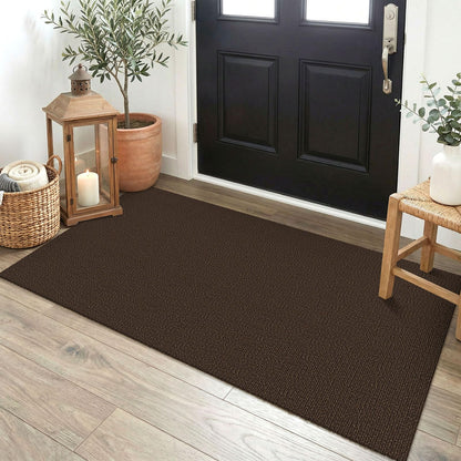 EARTHALL Washable Area Rug, Non Slip Entryway Rug, 4x6 Ft, Sand/Beige