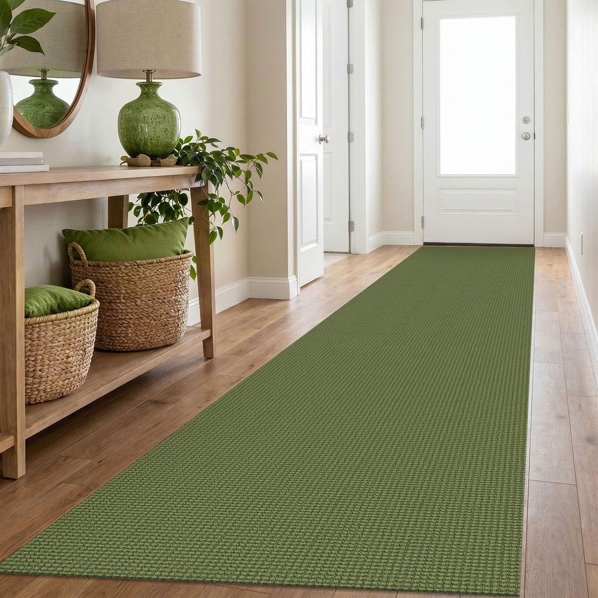 IOHOUZE Small Area Rug 2x3 Washable Woven Rugs for Entryway Non Slip Rubber Backed Front Door Rugs Indoor Doormat Throw Rug Floor Carpet for Entrance Kitchen, Cream/Beige