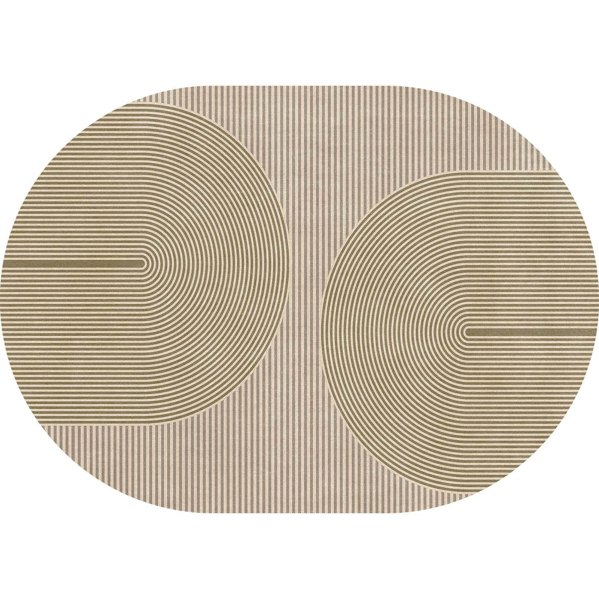 Easy Jute Rug for Pet Homes: 4x6 Outdoor Rug - Geometric Arch Pattern