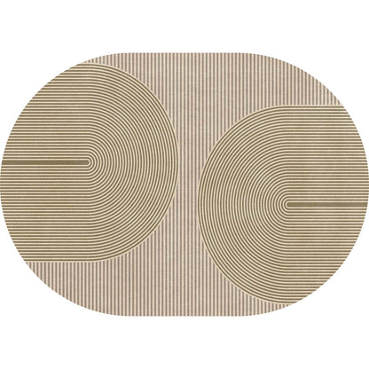 Easy Jute Rug for Pet Homes: 4x6 Outdoor Rug - Geometric Arch Pattern