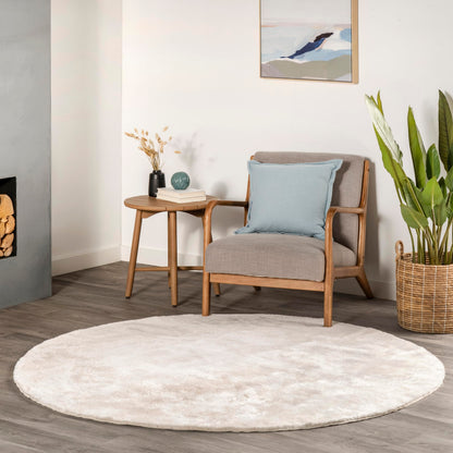 nuLOOM Loni Off White Solid Washable Area Rug, 8' x 10'