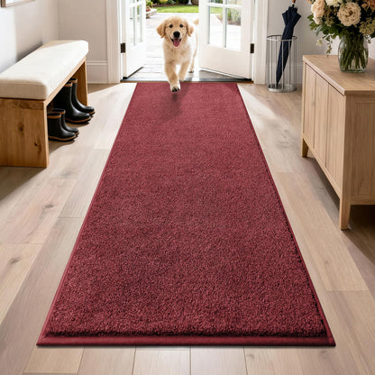 PURRUGS Dirt Trapping Indoor Door Mat, 34" x 59", Charcoal