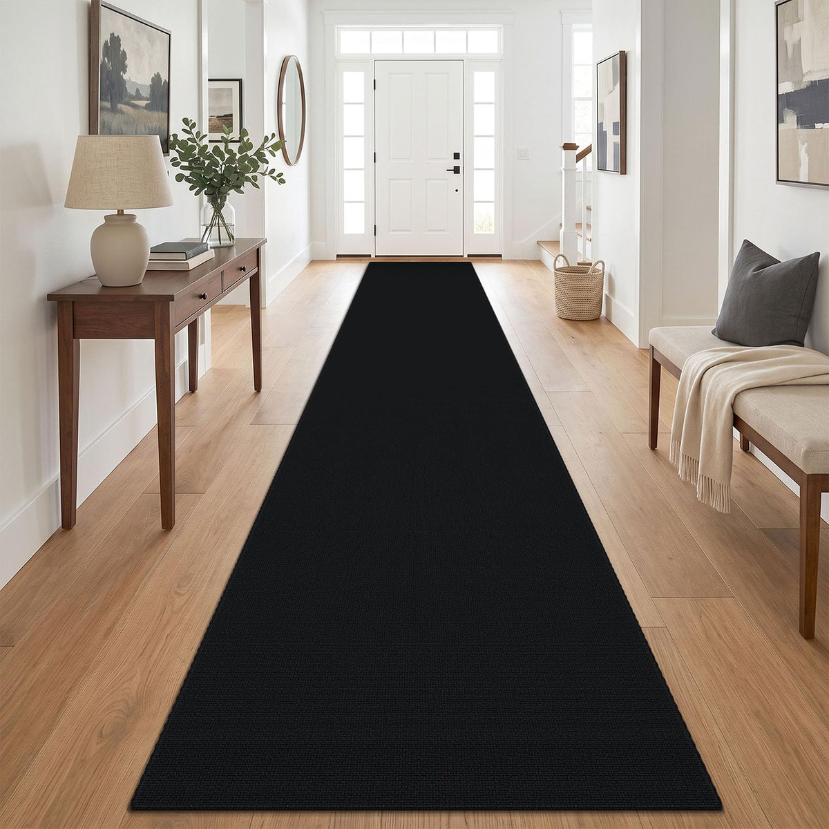 Lansny 2x3 ft Small Boho Washable Entryway Area Rug Non Slip Kitchen Runner