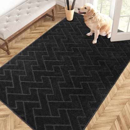 PURRUGS Dirt Trapping Door Mat Indoor Entrance, 32" x 47", Taupe