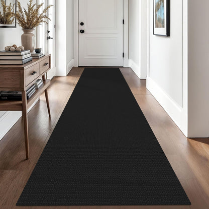 EARTHALL Woven Area Rug 3x5 Ft Washable Rugs for Entryway Braided Non Slip Rubber Backed Throw Rugs Door Mat Indoor Outdoor Entrance Cotton Carpet for Kitchen Foyer Front Door, Orange/Tan/Brown