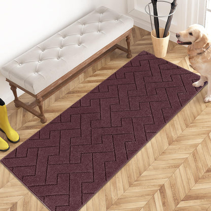 PURRUGS Dirt Trapping Door Mat Indoor Entrance, 32" x 47", Taupe