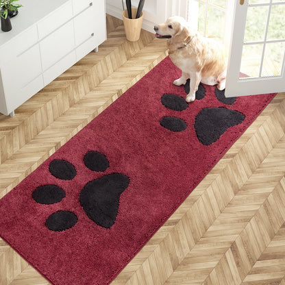 PURRUGS Dirt Trapping Door Mat Indoor Entrance, 32" x 47", Grey