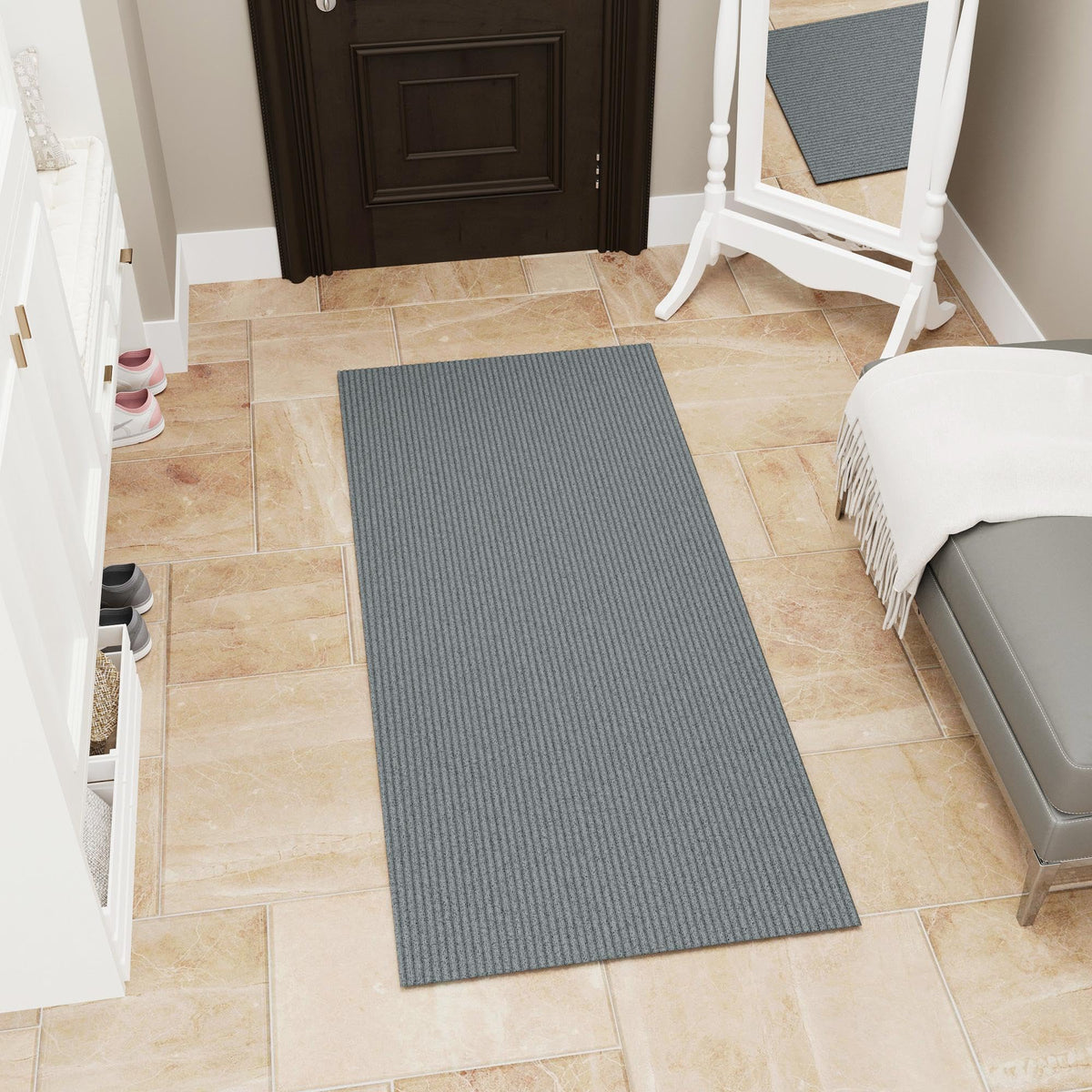 Ottomanso 5x7 Large Waterproof Floor Mat, Non-Slip Indoor Outdoor Door Mat