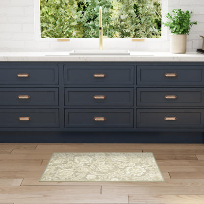Nourison Home Aloha Natural Blue 2'3" x 10' Area Rug - Easy Clean, Non Shedding, Bed Room, Living Room, Dining Room, Kitchen (10' Runner)