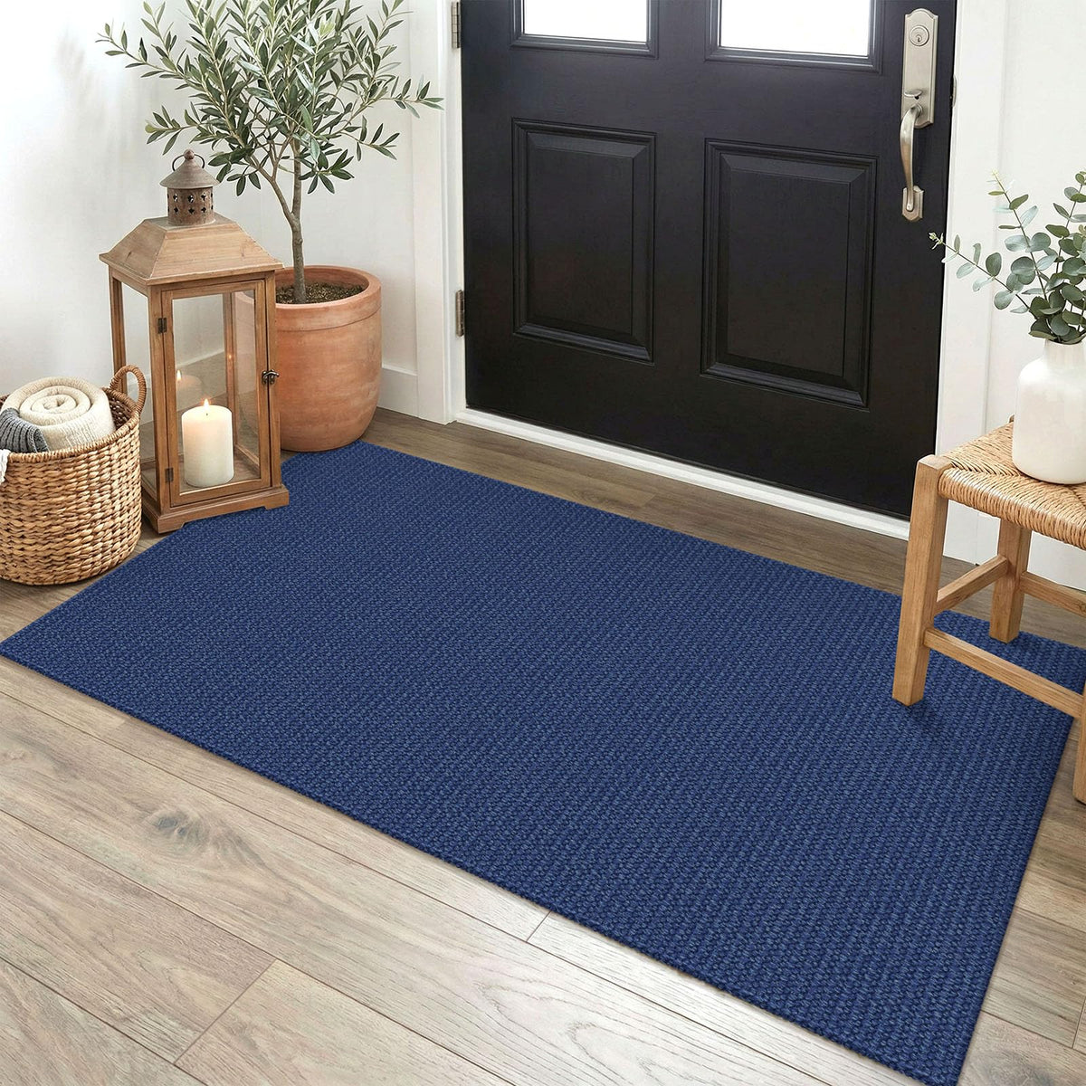 EARTHALL Washable Area Rug, Non Slip Entryway Rug, 4x6 Ft, Sand/Beige