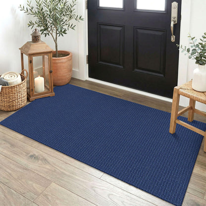EARTHALL Washable Area Rug, Non Slip Entryway Rug, 4x6 Ft, Sand/Beige