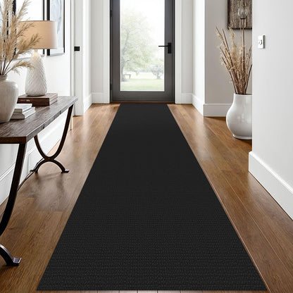 EARTHALL Woven Area Rug 3x5 Ft Washable Rugs for Entryway Braided Non Slip Rubber Backed Throw Rugs Door Mat Indoor Outdoor Entrance Cotton Carpet for Kitchen Foyer Front Door, Orange/Tan/Brown