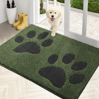 PURRUGS Dirt Trapping Door Mat Indoor Entrance, 32" x 47", Grey