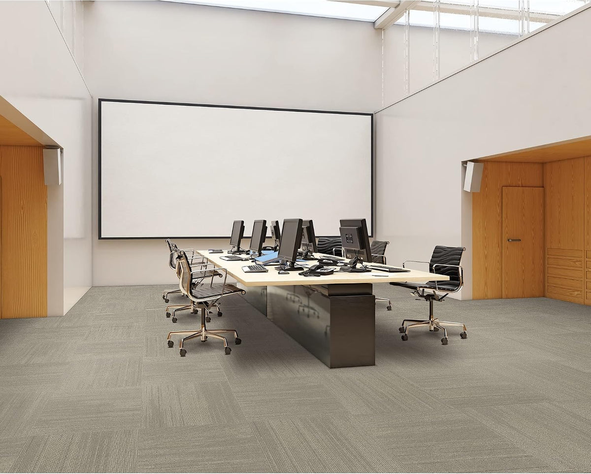 Mohawk 24x24 Dove Gray Carpet Tile Square - Glue Down/Floating 96 sqft