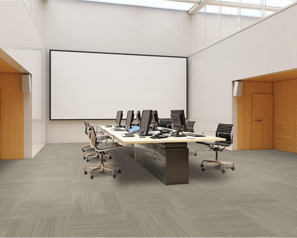 Mohawk 24x24 Dove Gray Carpet Tile Square - Glue Down/Floating 96 sqft