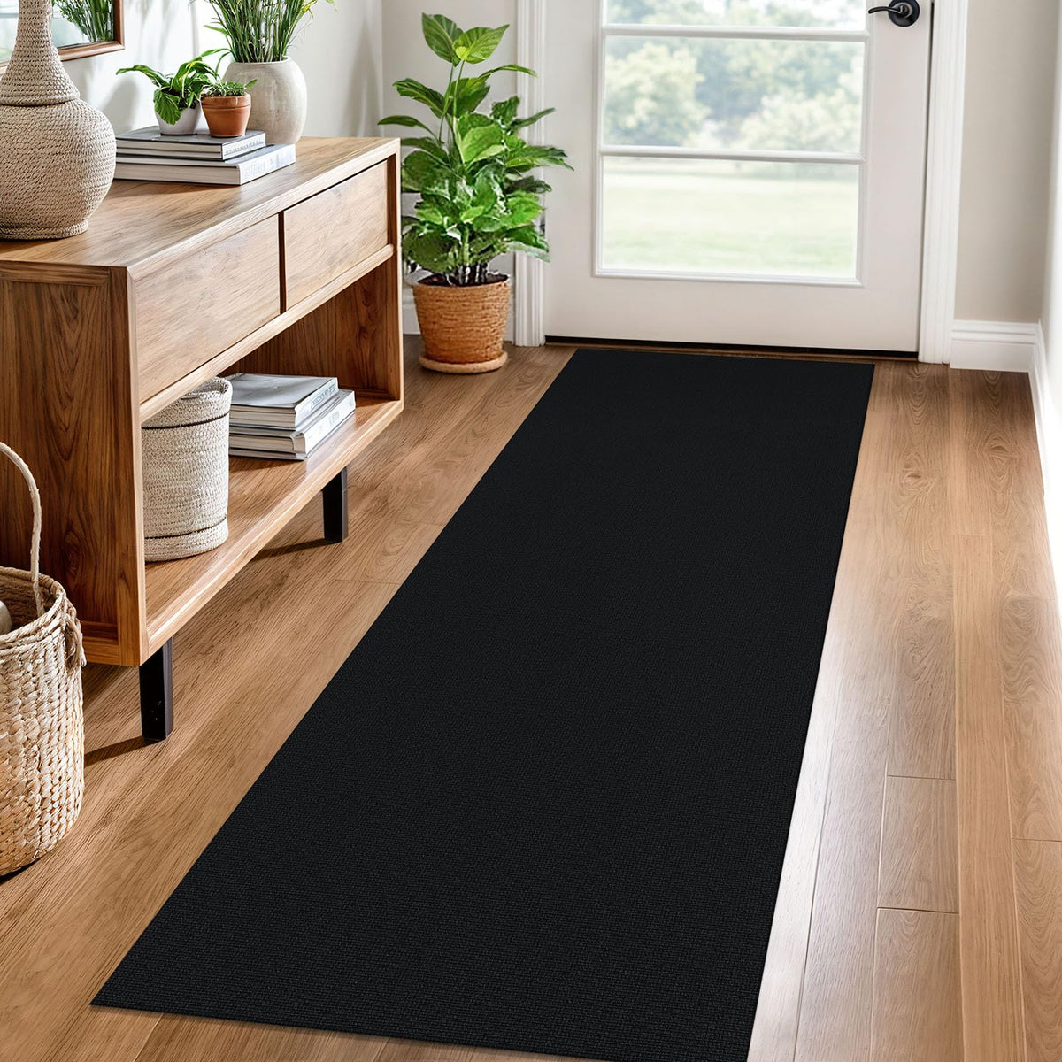 EARTHALL Washable Area Rug, Non Slip Entryway Rug, 4x6 Ft, Sand/Beige