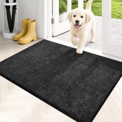 PURRUGS Dirt Trapping Indoor Door Mat, 31.5" x 47", Charcoal