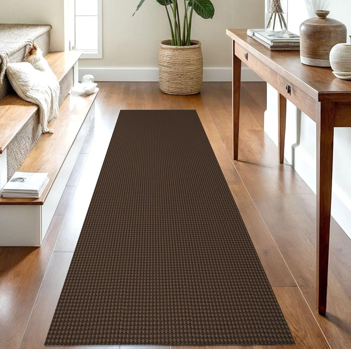 IOHOUZE Washable Area Rug 3x5 Non Slip Rubber Backed Woven Rugs for Entryway Rugs Indoor Outdoor Doormat Throw Rug Floor Carpet for Entrance Kitchen Front Door, Olive Green/Earthy Green