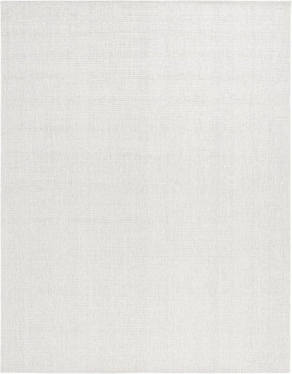 Martha Stewart x SAFAVIEH Area Rug Collection - 9' x 12', Light Grey & Ivory, Handmade Wool, Ideal for Living Room, Bedroom, Office, Dining Space (MSR3378F)