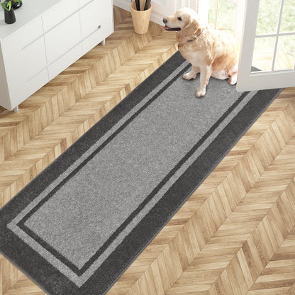 PURRUGS Dirt Trapping Indoor Door Mat, 32" x 48", Beige & Grayish Brown