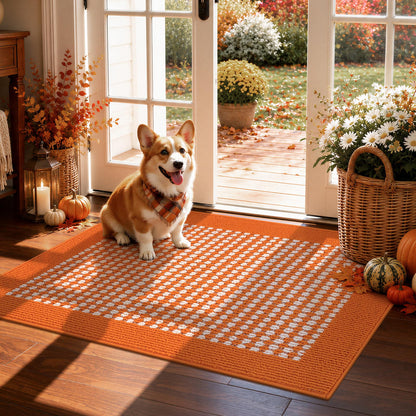 Ileading Laundry Room Runner Rug 2'x6' Non Slip Farmhouse Kitchen Floor Mats with Rubber Backing Machine Washable Beige Indoor Decor Carpet for Doormat Hallway Entryway Petmat Garage Balcony