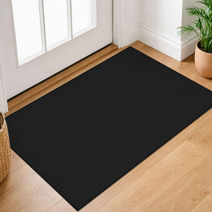 IOHOUZE Washable Area Rug 3x5 Non Slip Rubber Backed Woven Rugs for Entryway Rugs Indoor Outdoor Doormat Throw Rug Floor Carpet for Entrance Kitchen Front Door, Olive Green/Earthy Green