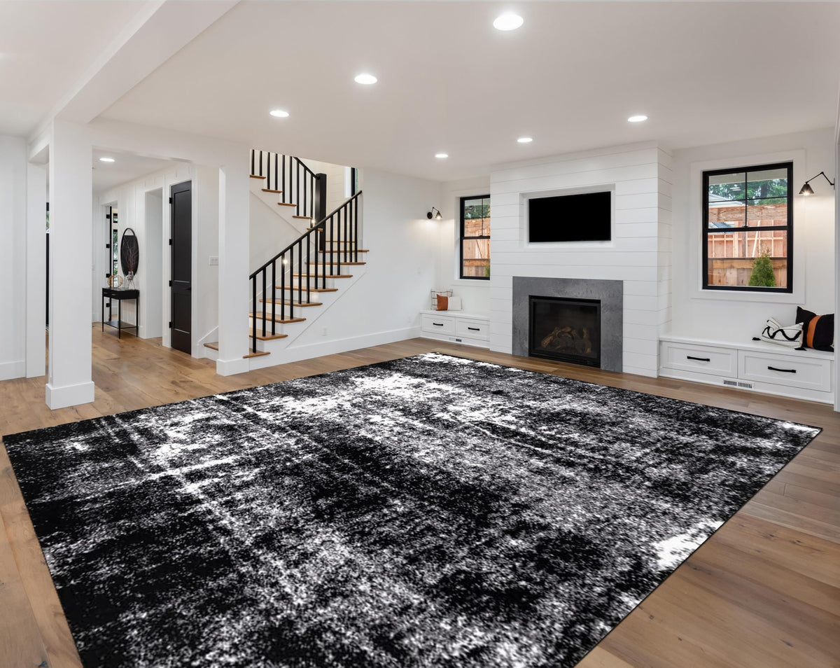 Keen Home Design Abstract Non-Shedding Area Rug, Soft Thick Pile, 10x14