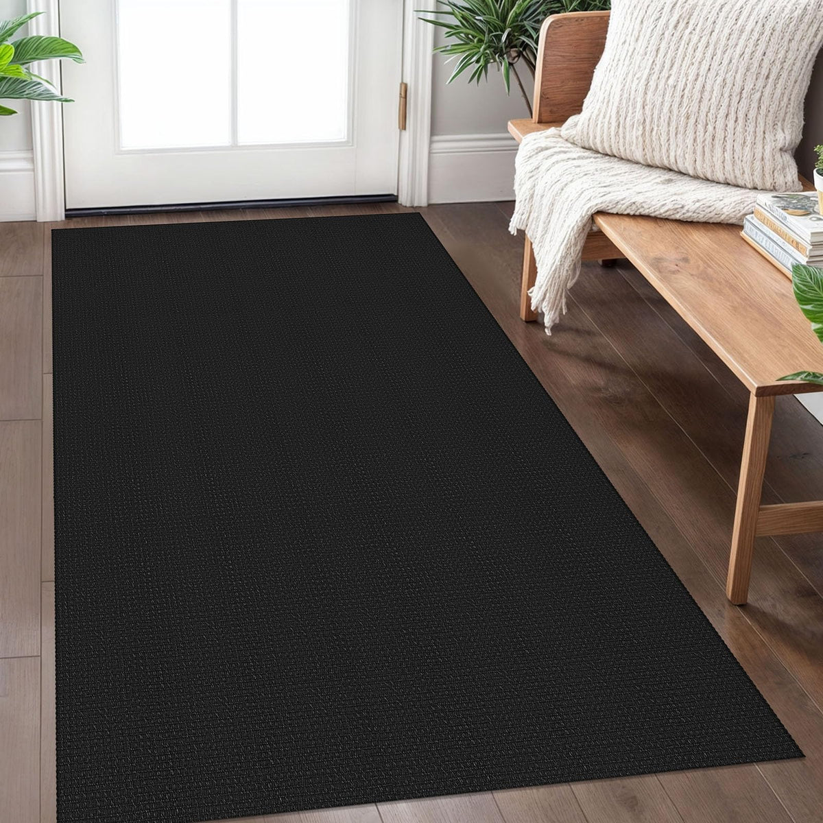 IOHOUZE Washable Area Rug 3x5 Non Slip Rubber Backed Woven Rugs for Entryway Rugs Indoor Outdoor Doormat Throw Rug Floor Carpet for Entrance Kitchen Front Door, Olive Green/Earthy Green