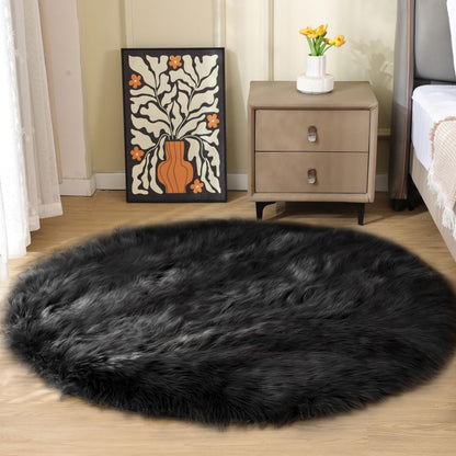 ORINOVA White Faux Sheepskin Shag Fur Runner Rugs for Living Room Bedroom Fluffy Washable Furry Area Rug 2x6 Nursery Rug Teen Room Décor