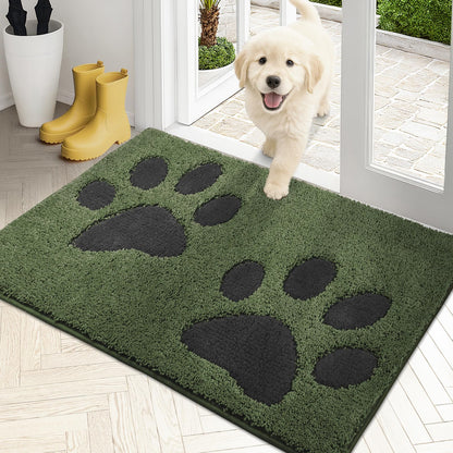 PURRUGS Dirt Trapping Door Mat Indoor Entrance, 32" x 47", Grey