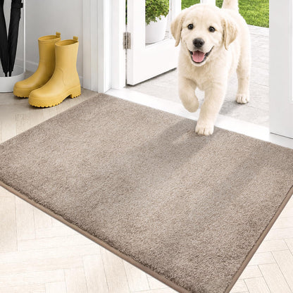 PURRUGS Dirt Trapping Indoor Door Mat, 31.5" x 47", Charcoal