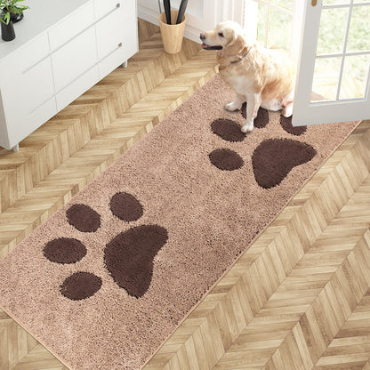 PURRUGS Dirt Trapping Door Mat Indoor Entrance, 32" x 47", Grey