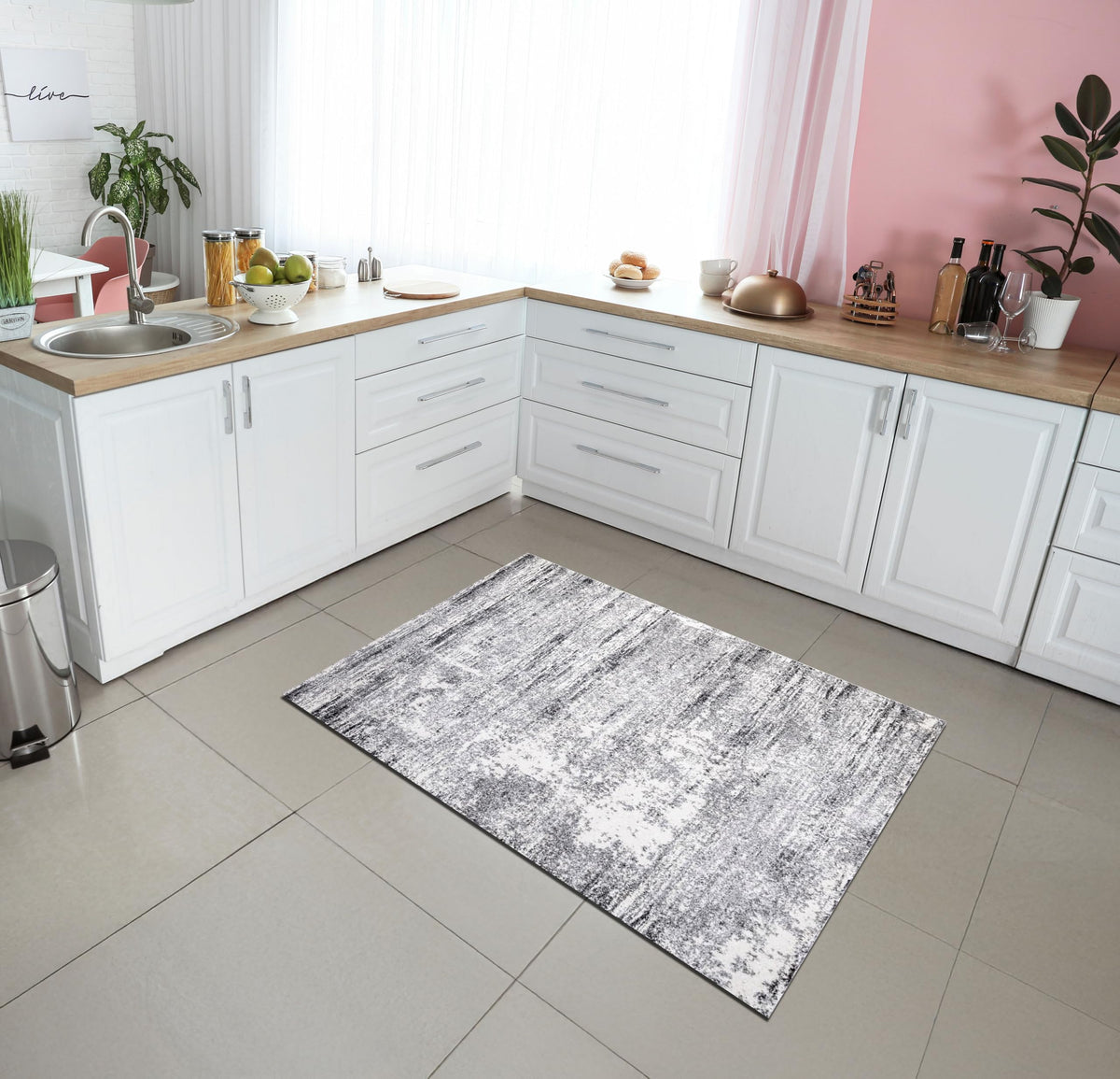 Keen Home Design Abstract Non-Shedding Area Rug, Soft Thick Pile, 10x14
