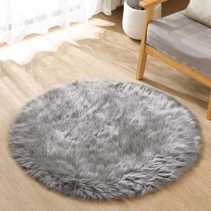 ORINOVA White Faux Sheepskin Shag Fur Runner Rugs for Living Room Bedroom Fluffy Washable Furry Area Rug 2x6 Nursery Rug Teen Room Décor